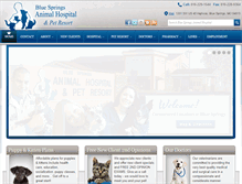 Tablet Screenshot of bluespringsanimalhospital.com